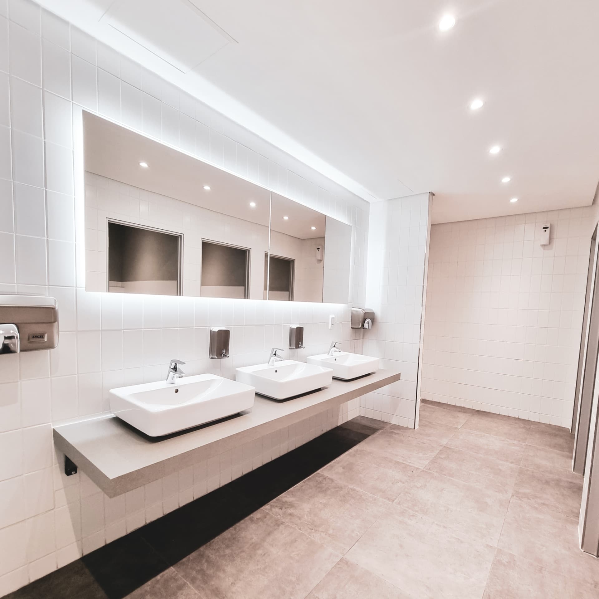 Bathrooms at Aspire Fitness